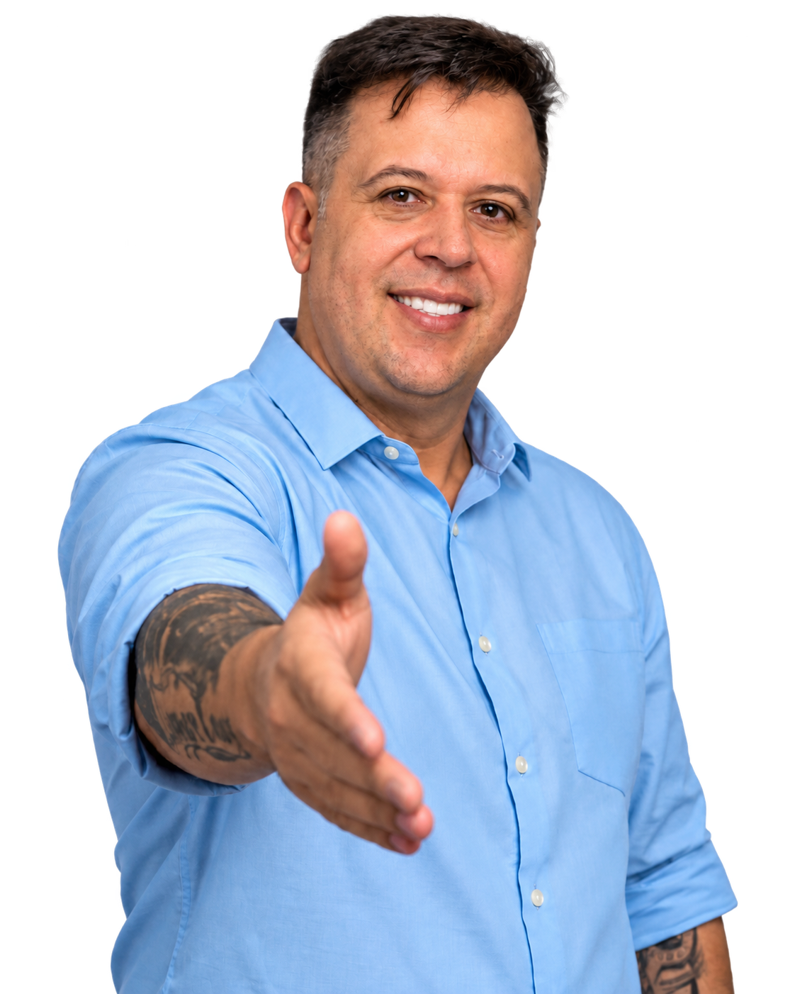 Cruz convidando a população a participar